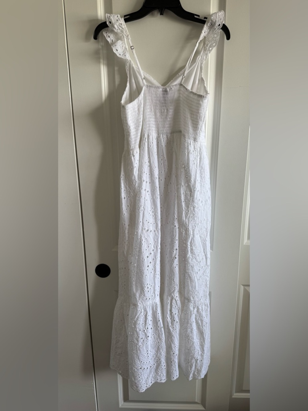 Sincerely Jules White Eyelet Maxi Dress with Ruffle Hem - Picture 2 of 7